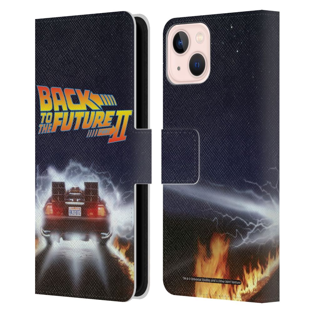 BACK TO THE FUTURE バックトゥザフューチャー (劇場公開 40周年 ) - Blast レザー手帳型 / Apple iPhoneケース - PGS